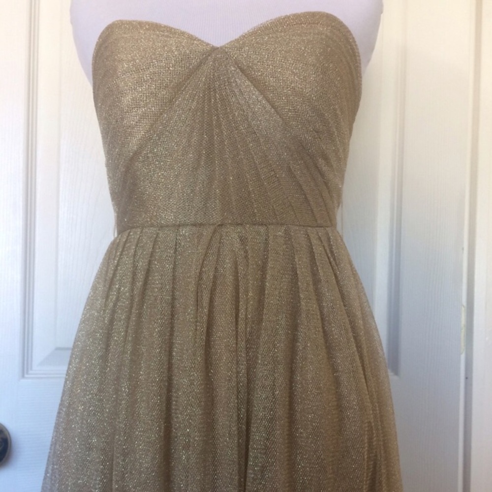 BHLDN Jenny Yoo Gold Annabelle Dress